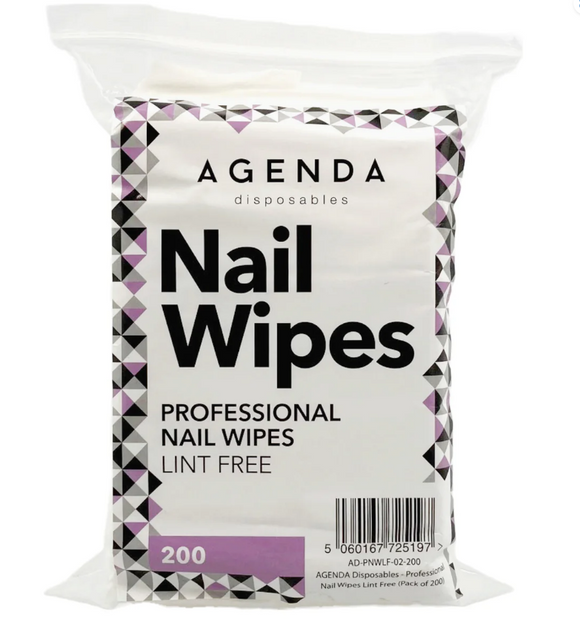 Agenda Professional Nail Wipe 200Pk
