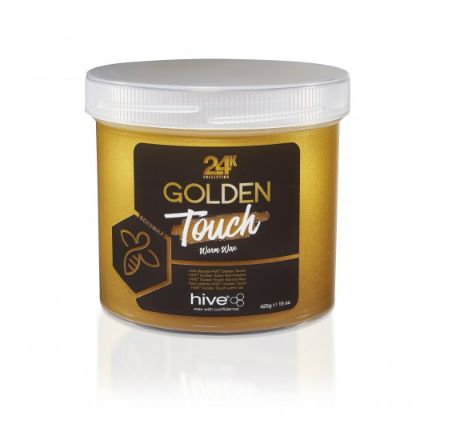 Hive 24K Golden Touch Warm Honey Wax 425G Jar