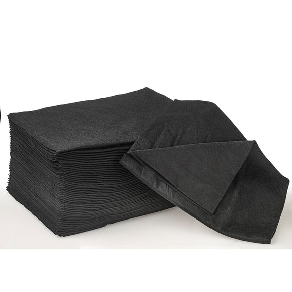 Hairtools  Disposable Salon Black Towels - Pk 50