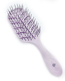 Hair Hype Straw Detangling Brush Pink Leaf