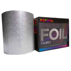 Prisma Embossed Silver Foil 100M