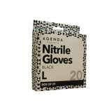 Agenda Black Gloves 20 Pack