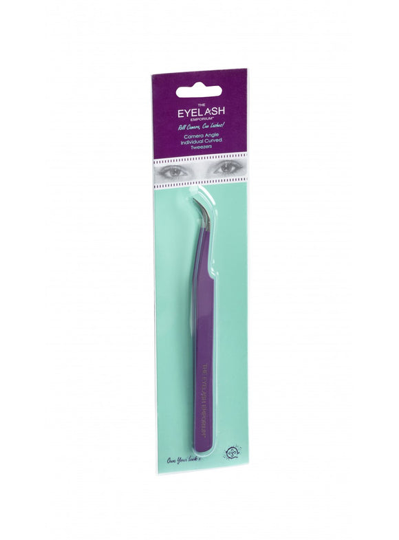 Camera Angle Curved Tweezer - Purple