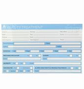 Client Service Record Card - Beauty