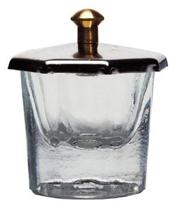 Glass Dappen Dish With Lid