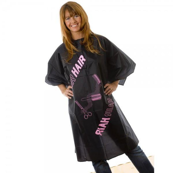 Hair Comb Black & Pink Gown