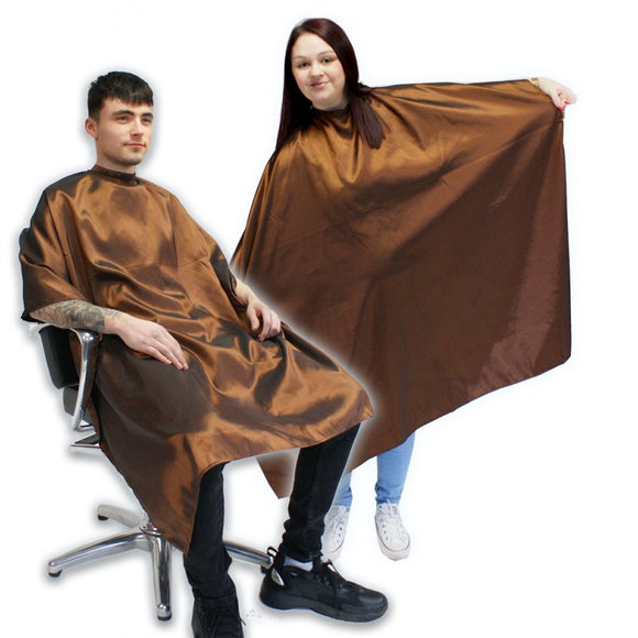 Hair Tools unisex gown two tone chestnut