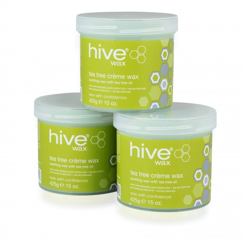 Hive Tea Tree Creme Warm Wax 425G Jar - 3For2 Pack