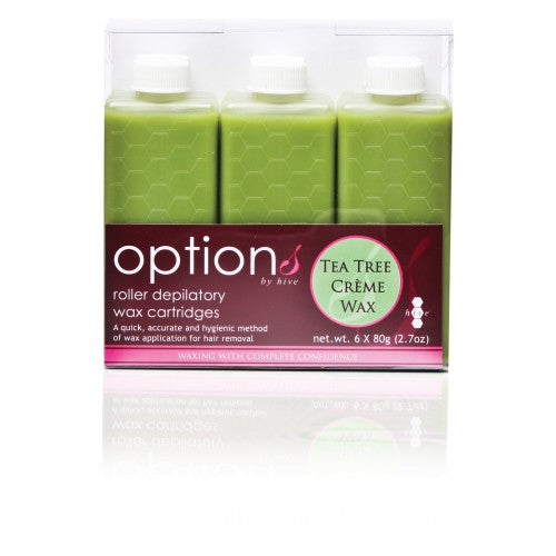 Hive Tea Tree Crème Wax 80G Roller Cartridges (6)