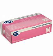 Nitrile Gloves Powder Free Pink Medium