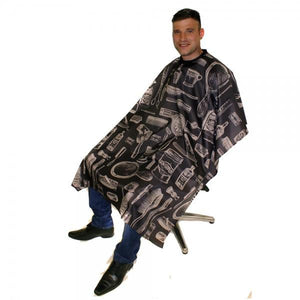 Vintage Barber Gown Charcoal